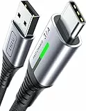 INIU USB C Kabel 1m, Typ C 3,1A Handy Ladekabel USB auf USB C Schnellladekabel, Nylon USB-C Aufladekabel Lang für iPhone 15 Pro Samsung Galaxy S21 S20 S10 Note 10 Google Pixel 7 6