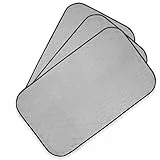 Pet Magasin Sehr saugfähige, Wiederverwendbare und waschbare Trainingspads für Haustiere mit wasserdichter Unterseite (3 Stück), grau, passend für Standardkäfig, M 83,8 cm x 50,8 cm (3 Stück)