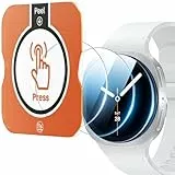 LK 3 Stück Displayschutz für Samsung Galaxy Watch 8 40mm Schutzfolie, Einfache Installation, Kratzfest, Blasenfrei Panzerfolie, 9H Glasfolie für Galaxy Watch 8 40mm Schutzglas [ Neues Modell 2025]