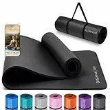KG PHYSIO Yogamatte Rutschfest & Gepolstert - Yoga Matte mit Tragegurt, Fitnessmatte, Sportmatte Dicke 8mm, Gymnastikmatte, Gym Matte, Pilates Matte, Fitness Matte, 183x60cm