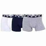 CR7 Cristiano Ronaldo Herren hautenge Boxershorts 3er Pack, 1x Weiß + 1x Schwarz + 1x Grau, M