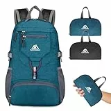 flintronic Leicht Wanderrucksack Klein, 20L Faltbarer Rucksack Ultra Leicht, Unisex Tagesrucksack Outdoor, Wasserdichter Wanderrucksack für Camping, Outdoor, Wandern, Radfahren (Grün)