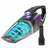 CLEANmaxx Handstaubsauger – kabellos, leistungsstarke 2000 mAh | Akku Staubsauger mit 600 ml Staubbehälter | wiederaufladbar, tragbar | Mini Staubsauger mit EPA-Filter & LED-Licht