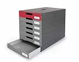 Durable Schubladenbox (Idealbox Pro) 7 Fächer, rot, 776303