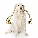 Nobleza - Hundespielzeugseil aus 100% Baumwolle, das der psychischen Gesundheit des Hundes zugute kommt, Zahngesundheit und Zahnreinigung, Arten von Hunden, 68cm
