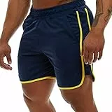 Genfien Herren Sport Shorts Schnell Trocknend Kurze Hose Laufshorts Running Sporthose Fitness Trainingthose Sporthose Junge Sportshorts Jogginghose für Herren