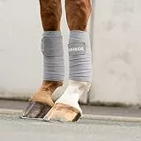 SUNRIDE Fleece Bandagen (2er Set) - weich und atmungsaktiv - zum Schutz für Sehnen und Bänder (grau)