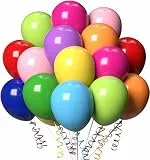 Luftballons Geburtstag [100 Stück] • 23cm Ballons in bunten Farben, 100% biologisch abbaubar • für Luft und Helium • Deko Dekoration Kindergeburtstag Partydeko Party