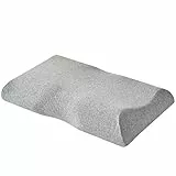 SPXMQSS Nackenkissen Memory Foam Seitenschläfer, Orthopädisches Kissen Rückenschläfer Reparatur Der Partitionskorrektur, Ergonomisches Anti Schnarchen Kopfkissen Schlaf Unterstützen.