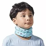 Willcom Kinder Nackenbandage für Nackenschmerzen Unterstützung, Schaumstoff pädiatrischen Halskrause für den Schlaf, Jugend Nackenstütze für Schleudertrauma, Torticollis Verletzung(Blau, XS,25.5-27CM)