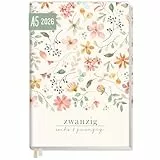 Häfft® Chäff-Timer Classic Kalender 2026 A5 'Wild Blossoms' Buchkalender, Terminplaner, Terminkalender, Wochenplaner für 12 Monate: Jan. 2026 bis Dez. 2026 - nachhaltig & klimafreundlich