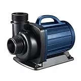 AquaForte DM-5.000 Teich-/Filterpumpen, 40 Watt, Maximale Durchfluss von 5 m3 pro Stunde, maximale Förderhöhe von 3.5 Metern, Kabellänge 10 Meter, geeignet für Wasserläufe, Wasserfälle und Filter