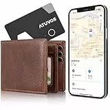 ATUVOS Air Tag Card Wallet Tracker Karte Thin 1.6mm, Wiederaufladbarer Geldbörsenfinder Kompatibel mit Apple Wo ist? APP (iOS NUR, Android Not Supported), Item Finder für Reisekoffer/Geldbeutel/Koffer