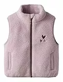 NAME IT Mädchen Nmfmall Sherpa Vest, Keepsake Lilac, 92