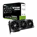 ASUS TUF Gaming GeForce RTX 5080 OC Edition 16GB GDDR7 Gaming Grafikkarte (Nvidia GeForce RTX5080, 3,6 Slot Design, PCIe 5.0, 2X HDMI 2.1b, 3X DisplayPort 2.1a)