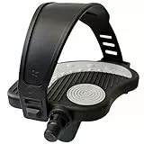YBEKI 1 Paar Premium Heimtrainer Pedale mit Riemen – 9/16″ (14,3 mm) & 1/2″ (12,7 mm) Spindel – Universell kompatibel mit Peloton, Schwinn, Kettler, Christopeit – Indoor Cycling Pedale (1/2 Spindel)