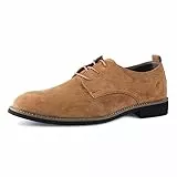 Herren Hochzeit Brogue Schuhe Anzugschuhe Derby Schnürhalbschuhe Oxfords Klassische Business Schuhe Hellbraun 48