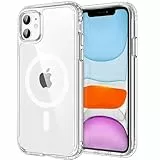 CACOE Magnetisch Hülle für iPhone 11 6.1 Zoll, kompatibel mit MagSafe, Durchscheinende Matt Handyhülle Stoßfest Kratzfest Schutzhülle Cover