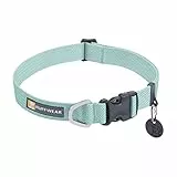 RUFFWEAR Hundehalsband Hi & Light, ultrastark und leicht, Starkes Tubelok-Gewebe, Aluminium-Leinenbefestigungsring und Schnalle, stilvolles Halsband, Sage Green (XS, 23-28cm)