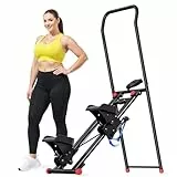 MERACH 2025 Neues Stair Stepper für Home Gym Übung,Vertical Climber Maschine für Ganzkörper-Workout,Compact Folding Cardio Übung Climber mit erweiterten Schrittweite,verstellbare Lenker & Pedale