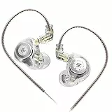 Yinyoo KZ EDX PRO In-Ear Kopfhörer, HiFi Deep Bass Sound mit 1DD Wired In Ear Ohrhörer Dynamische Einheit mit dualem Magnetkreis 10-mm-Treiber Over-Ear-Headset mit Abnehmbarem Kabel