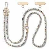 CHUQING Handykette Glitzer Handyband zum Umhängen Universal mit Strass Schlüsselband Lang Handy Umhängeband Phone Lanyard Band für Handyhülle Bunt