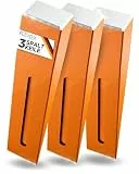 3Stück Spaltkeil für Holz Spaltkeil Holz spalten - Splitting Wedge Holzspaltkeil Orange - Treibkeil perfekt zum Holz spalten -1,8Kg