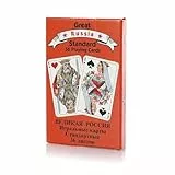 Piatnik Great Russia Standard – 36 Spielkarten im russischen Design, Bube Dame König illustriert, Ass mit „T“ gekennzeichnet, ideal für Durak, Skat, Jass u.v.m.