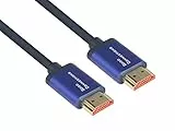 Good Connections SmartFLEX Ultra-High-Speed HDMI 2.1 Kabel - 8K UHD-2 / 4K UHD - KUPFERLEITER, Aluminiumgehäuse - HOCHFLEXIBEL - dunkelblau - 0,5 m / 50 cm, Sonstige, 4521-SF005B