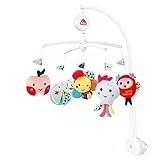 Fehn 055191 Musik-Mobile COLOR Friends – Mobile mit sanfter Melodie 'Träumerei' und süßen Figuren – Mit Bett-Befestigung – Für Babys von 0-5 Monaten – Größe: Ø 40 cm, Höhe: 65 cm