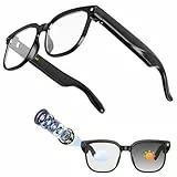 Hwagol AI Smart Glasses 800W-Kamera mit Bildstabilisierung, HD-Auflösung Brille mit Kamera, unterstützt Videoaufzeichnung/Musikwiedergabe/Audioaufzeichnung/Bluetooth-Anrufe/GPT Objektidentifizierung