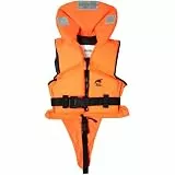 HonuNautic Feststoff Rettungsweste für Kinder und Erwachsene | Feststoffweste | 100 N, CE ISO 12402-4 | Größe 3 | für Kinder von 15 bis 30 kg | Orange