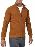 Indicode Herren Bermie Sweatjacke mit Stehkragen | Cardigan Herrenjacke Sweater Männer Rubber, XL