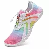 IceUnicorn Strandschuhe Badeschuhe Damen Herren Schwimmschuhe Aquaschuhe Sommer Schnell Trocknend Surfschuhe(C Rosa,39EU)