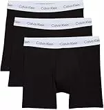 Calvin Klein Herren 3er Pack Boxershorts Briefs Boxer Brief Stretch, Schwarz (Black), L