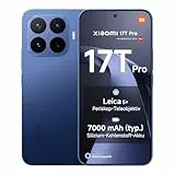 XIAOMI 17T Pro Smartphone 12GB+512GB- Handy mit Android, 6.83' 144Hz Eye-Care Display, 7000mAh Silizium-Kohlenstoff-Akku, Leica 5X Telekamera, 100W HyperCharge, Deep Blue, 3 Jahre Herstellergarantie