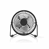Nedis Mini-Ventilator aus Metall, 10 cm Durchmesser, Futter