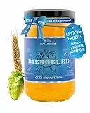 Hallingers Genuss Manufaktur Brotaufstrich Ostergeschenk - handgerührt mit Liebe fürs Osterfrühstück in edlem Geschenkglas 'Oster Brotaufstrich Biergelee', Geschenkidee fürs Osterkörbchen zu Ostern