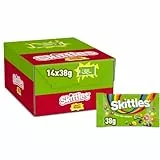 Skittles Crazy Sours, Fruchtbonbons Großpackung 14 x 38, Tüten mit Süßigkeiten, Saure Kaubonbons mit Fruchtgeschmack als Candy, Vegane Snacks (532g)