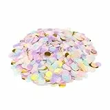 GoldRock 50g Konfetti Lila Gold, ca. 6000 Stück, Luftschlangen Grün, Tischdeko Hochzeit, Confetti Deko Rosegold, Glitzer Bunt Groß, Streudeko Geburtstag Pastell