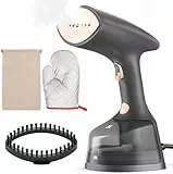 Irishom High Power Handheld Garment Steamer LED Touch 1800W Grau Gold Metallic Farbe