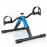 Pedaltrainer mini Heimtrainer, Arm-und Beintrainer Pedaltrainer für senioren, Hauspedaler Fahrrad, Statische Stabilität Einstellbar Widerstand Trainingsgerät