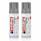 2x edding Permanent Spray silber matt 200 ml Premium Acryllack Spraydose