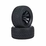 Dilwe rc Reifen 1:12 onroad Reifen, aus superweichem Biogummi & Kunststoff für starken horizontalen und vertikalen Grip, Naben Rad für 1:12 RC Auto On-Road Rennwagen