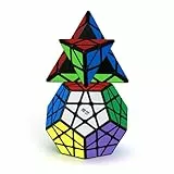ROXENDA Zauberwürfel Set, Speed Würfel Set mit Pyramide Dodekaeder Speedcube, Einfaches Drehen & Glatt Spielen