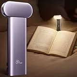 86lux Leselampe Buch Klemme,USB Wiederaufladbare Klemmleuchte für Lesen ins Bett mit 7 LED,Lesezeichenlicht mit gebogenem Rand,3 Farbtemperatur Modi & 3 Helligkeit Dimmbar Leselicht für,Lavender