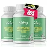 Vitabay Grünlippmuschelextrakt 2000mg Hochdosiert - 900 Grünlippmuschel Kapseln mit hoher Bioverfügbarkeit - Green lipped mussel capsules Laborgeprüft & ohne unerwünschte Zusätze