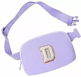 Aganmi Initial Bauchtasche für Mädchen, Umhängetasche, kleine Gürteltasche für Damen, trendige Hüfttasche mit verstellbarem Riemen, personalisierbar, für überall geeignet, Brusttasche, Reisezubehör,