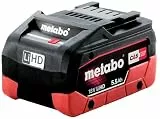 metabo LiHD Akkupack - 18 V / 5.5 Ah - Hochleistungs-Batterie für Lange Laufzeiten, intelligente Akkuverwaltung, AIR Cooled Ladetechnologie - Akku für anspruchsvolle Anwendungen
