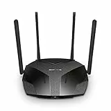 Mercusys MR3000X Wi-Fi 6 WLAN Router Dualband AX3000, OpenVPN/L2TP/IPSec/WireGuard, 4 Gigabit-Ports, WPA3, 160MHz, Kindersicherung, 𝐮𝐧𝐭𝐞𝐫𝐬𝐭ü𝐭𝐳𝐭 𝐤𝐞𝐢𝐧𝐞 𝐃𝐒𝐋-𝐅𝐮𝐧𝐤𝐭𝐢𝐨𝐧